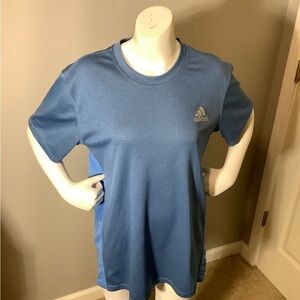 Men’s Medium Adidas Climacool Blue Short Sleeve Shirt